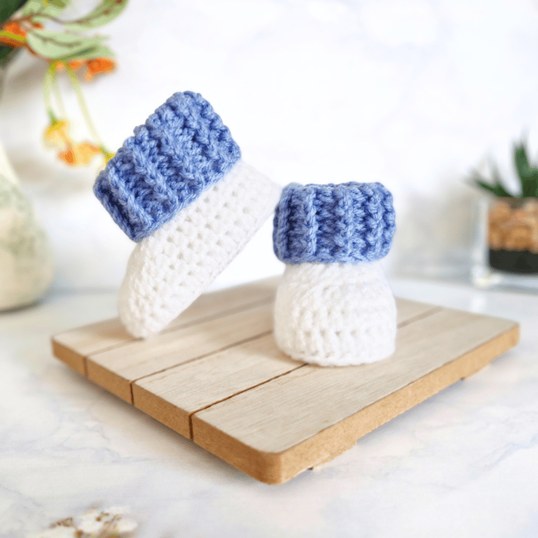 Handmade Crochet Baby Booties – Newborn to 6 Months