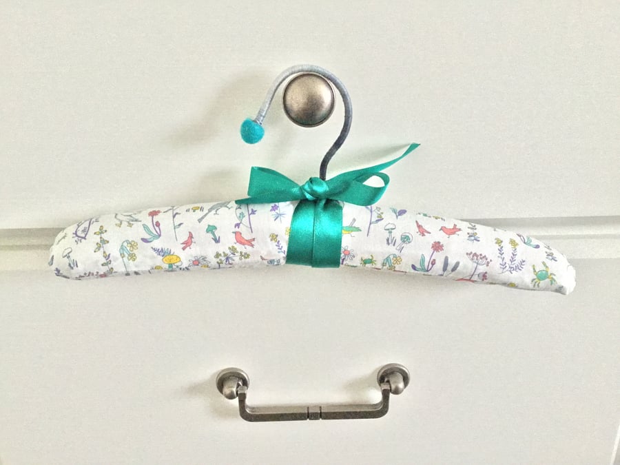 Baby or Child’s Coat Hanger in Liberty Fabric