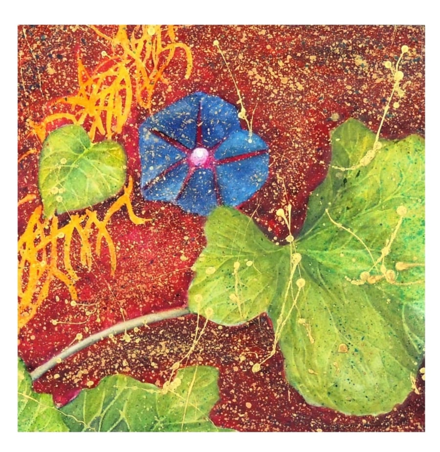 Abstract Botanical Flower Watercolour Original Modern Floral Painting 