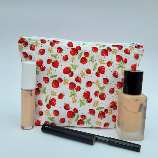 Make up bag - zipped pouch – cute and whimsical