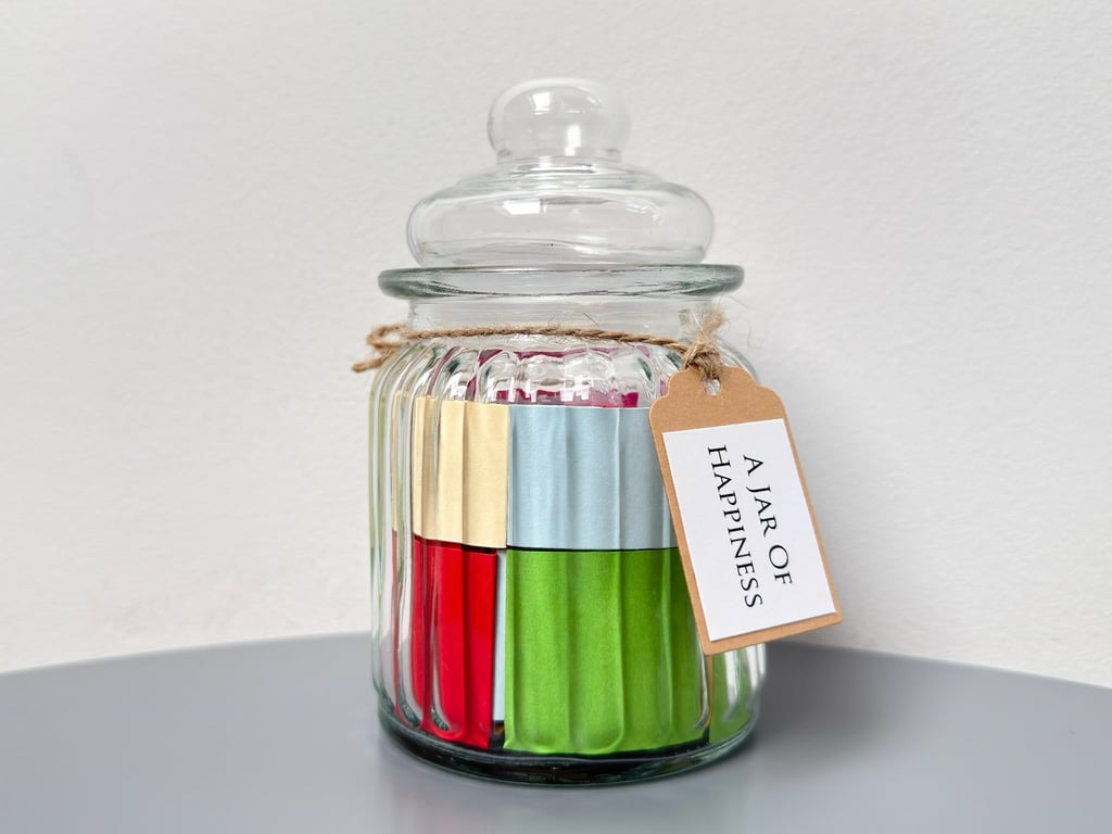 Jar of Happiness, 50 Positive Uplifting Affirmation Quotes, Pick Me Up Gift