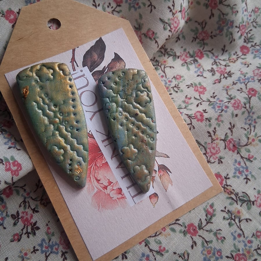 CLEARANCE! polymer clay earrings handmade- reduced-no b1