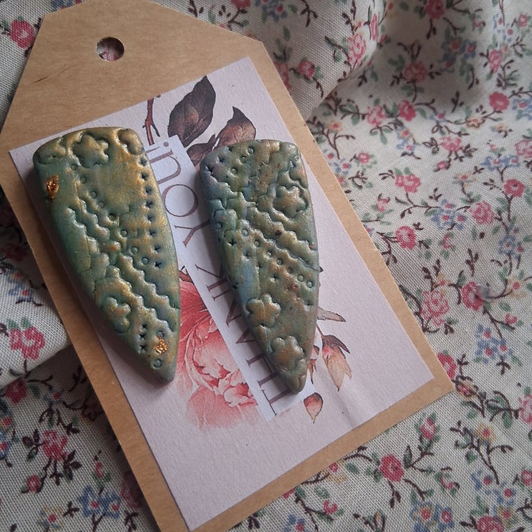 CLEARANCE! polymer clay earrings handmade- reduced-no b1