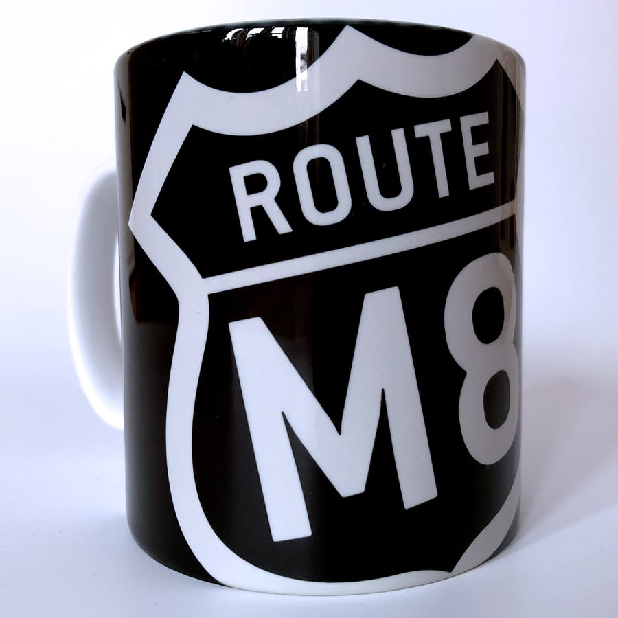 'Route M8' Mug.