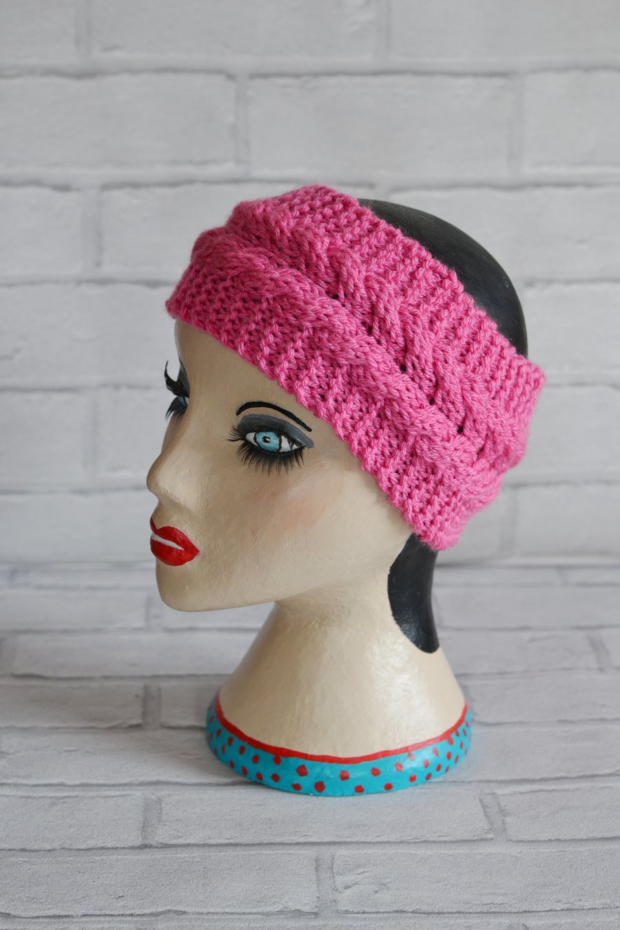 Chunky Knitted Cable  Headband Earwarmer