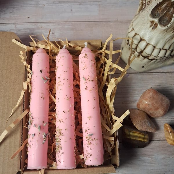 Dressed Candles for Love and Romance