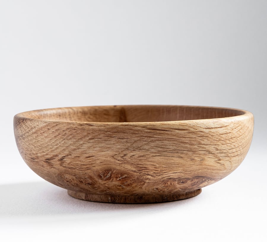 Small oak burr bowl W120mm by H40mm