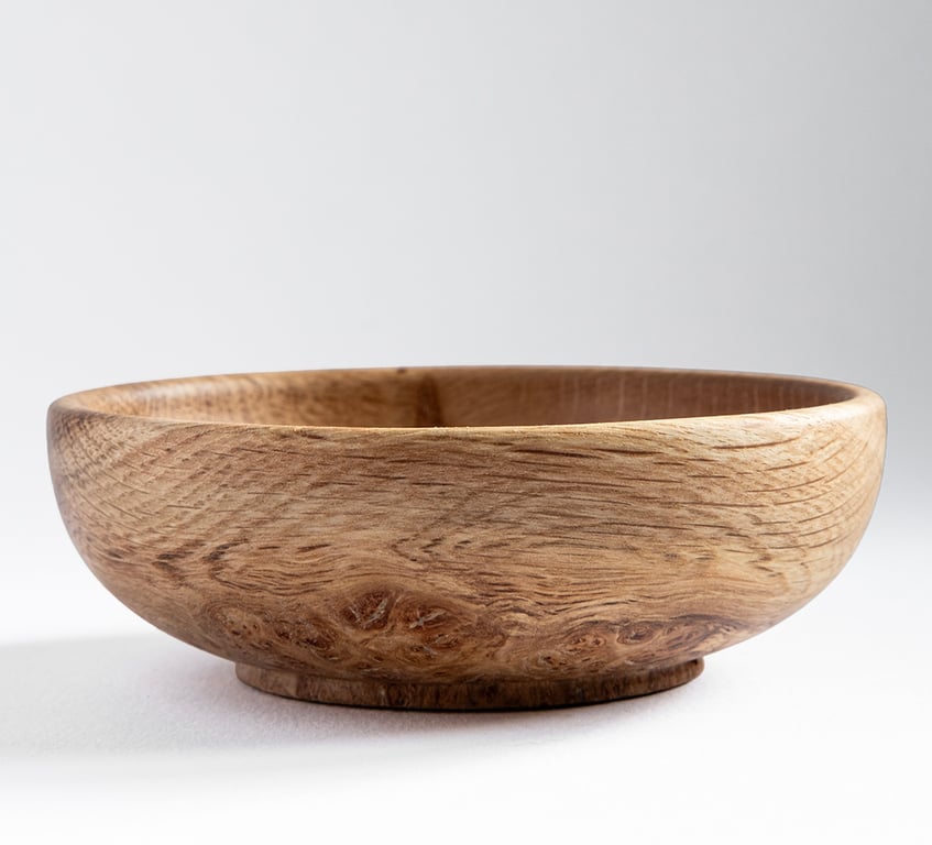Small oak burr bowl W120mm by H40mm