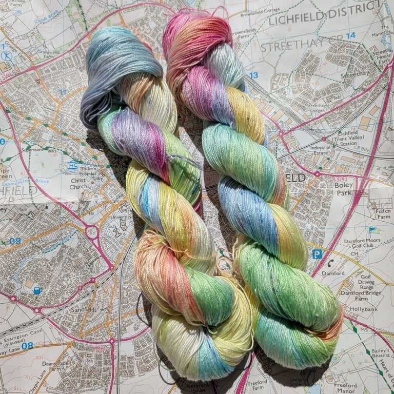 Sherbet fountain :: cupro cotton :: 4 ply :: 100g