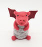 Woolly Dragon - Needle Felted Handmade Decoration - Image 2