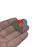 Eritrean flag earrings, love Eritrea,  loveheart jewellery, african queen,  - Image 3