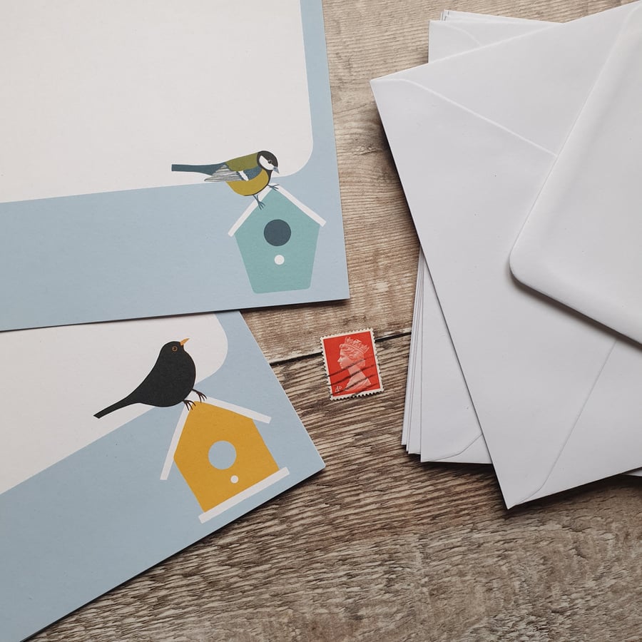Birdboxes A5 Recycled Paper Letter Set