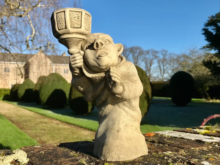 The Watcher (candle holder) Stone Garden Ornament