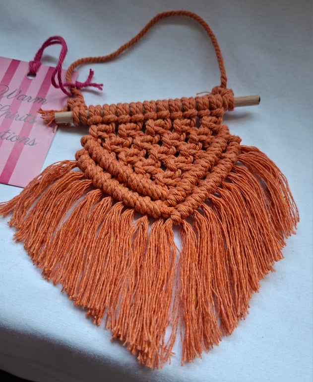 Macrame mini wall hanging