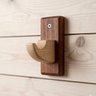 Soranami Artisan Wall Hooks - Hand-Carved Meranti & Redwood - Japandi Decor