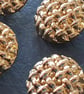 13 16" 20.3mm 32L Basket Weave Button  Gold x 4 Buttons - Image 2