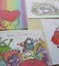 A6 Monster "a hug for you" Postcard - Image 5