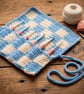 Handmade Checkerboard Crochet Hook Roll Pouch Storage Organiser for Crocheters - Image 4