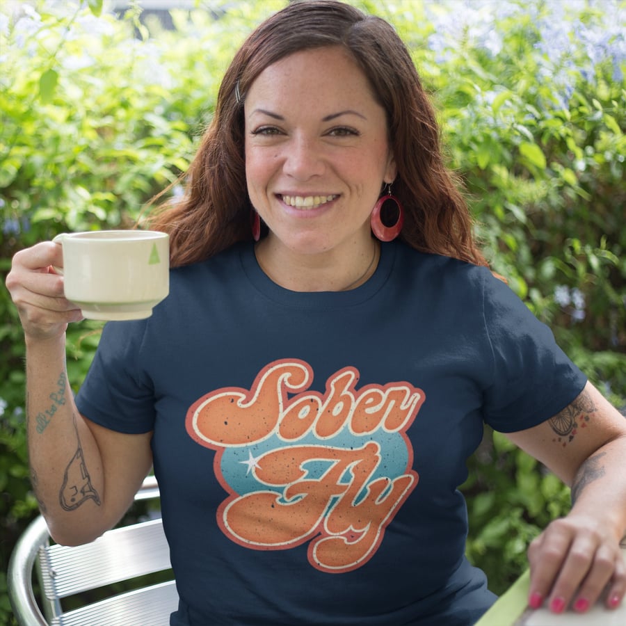 Sober Fly Unisex T-shirt, sober shirt, sobriety gift, Sobriety gift for women, A