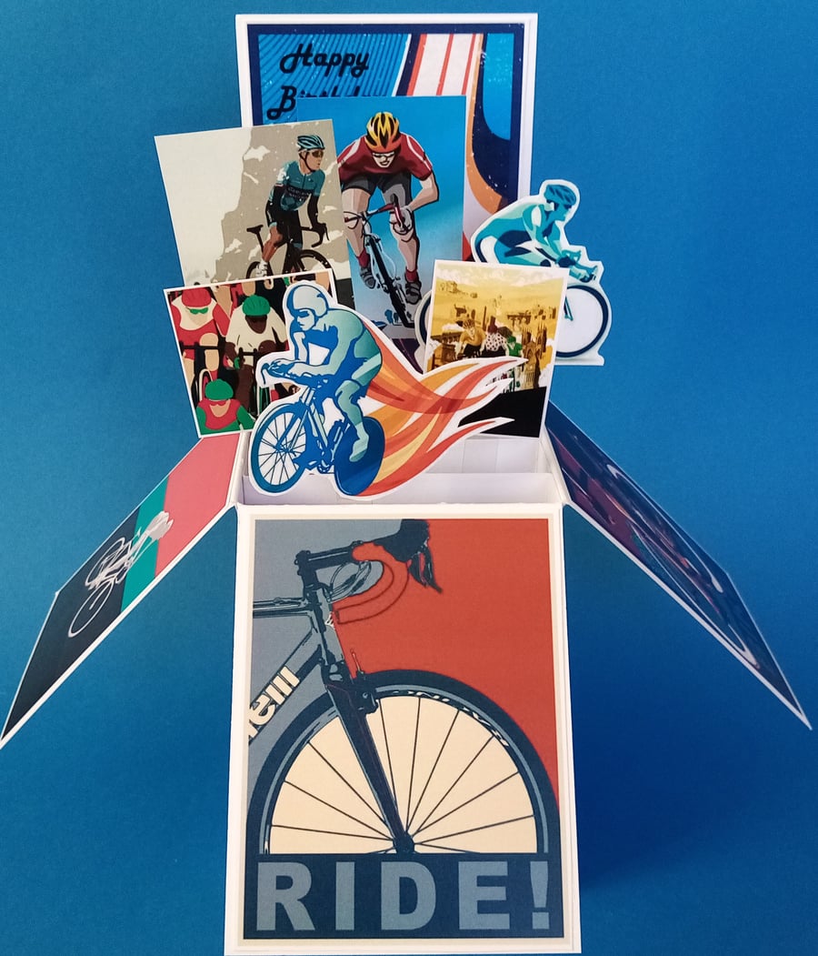 Cycling Birthday Card 