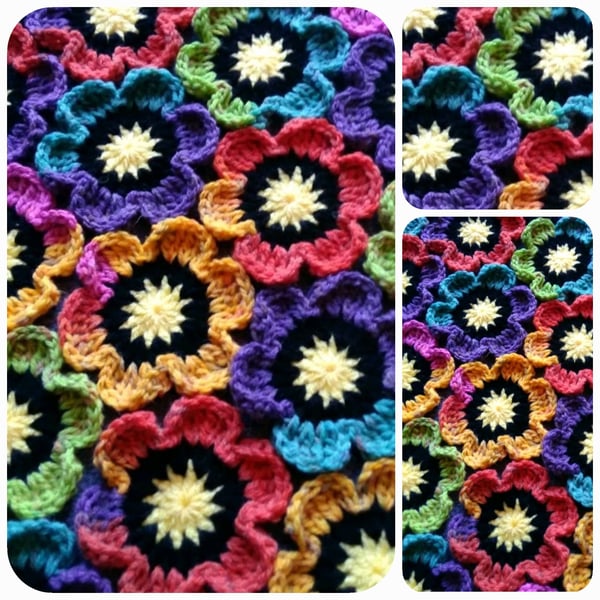 40 Crochet Funky Flowers 