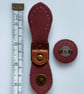 Tan Buckle Clasp & Strap Hardware Kit for Making a Felt Bag on a Ball - Image 3
