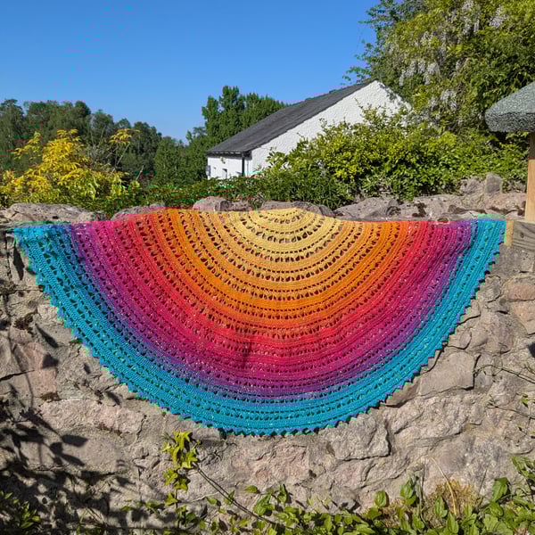 Ladies crochet shawl,summer wrap