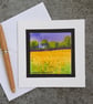 Buttercup Field. Blank Greetings Card. Handpainted Notelet. Unique Wall Art - Image 7