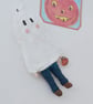 Spun Cotton Ghost Halloween Decoration - Image 3