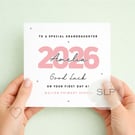Personalised First Day at School Card 2026, Good Luck School Card