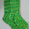 Socks, luxury, Hand Knitted, MEDIUM, Merino Wool, size 5-6