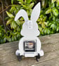 Wooden Grey Rabbit Clock - Image 3