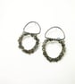 Blackened Silver and Labradorite Earrings - Image 1