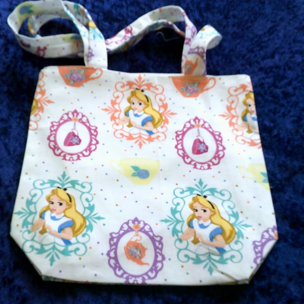 Alice in Wonderland Fabric Bag