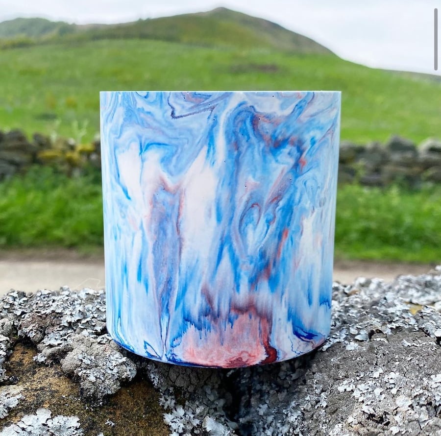 Jesmonite Candle - Mango & Passionfruit scented