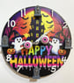 Novelty Handmade Halloween wall clock with spinning eyeballs - Image 2