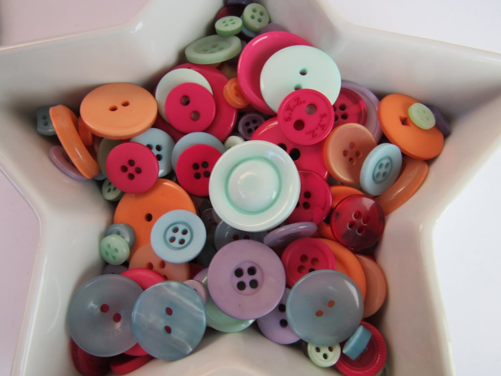 50g Mixed Sherbert Craft Buttons