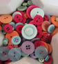 50g Mixed Sherbert Craft Buttons - Image 1