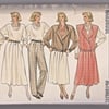 Vintage Butterick 3078 Pattern: Skirt, Pants, Jacket and Top Size: 14