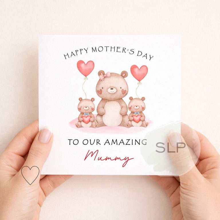 Personalised Mummy Mother's Day Card from Kids To Our Amazing Mum Card Cute