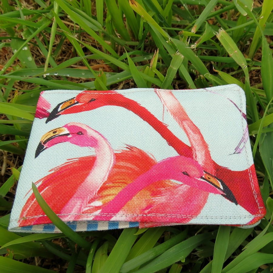 Oyster card Sleeve.  Tropical Flamingos.  Travelard Cover.