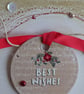 Wreath Design Christmas Card - Best Wishes - Image 2