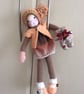knitted rag doll - saffron - Image 4