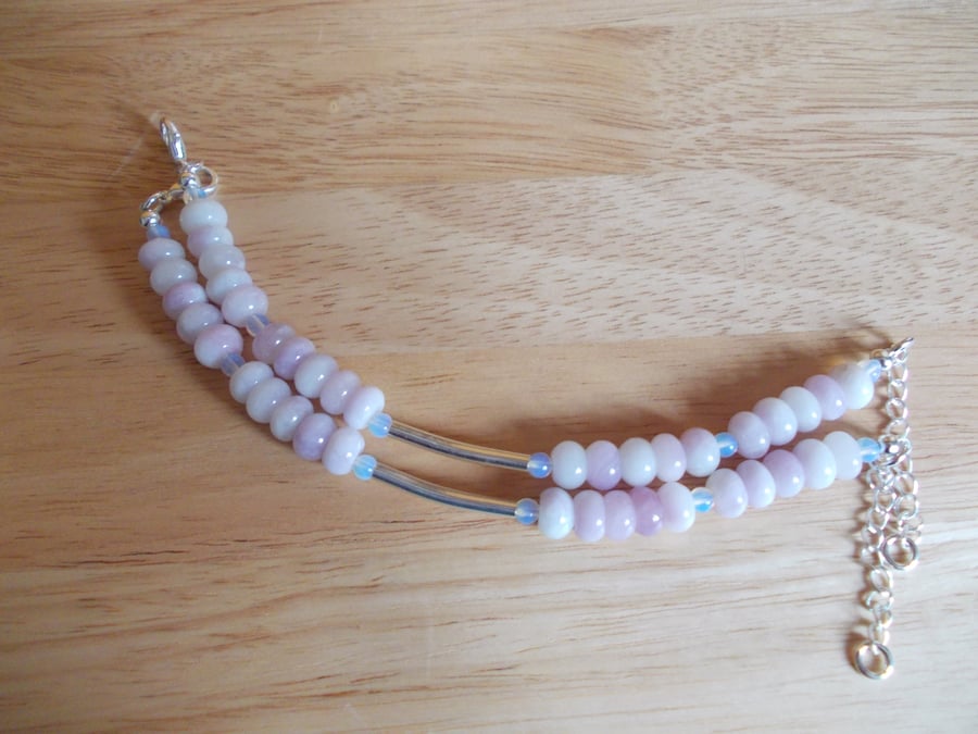 Lavender quartz friendship bracelets