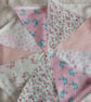 Vintage style floral bunting 