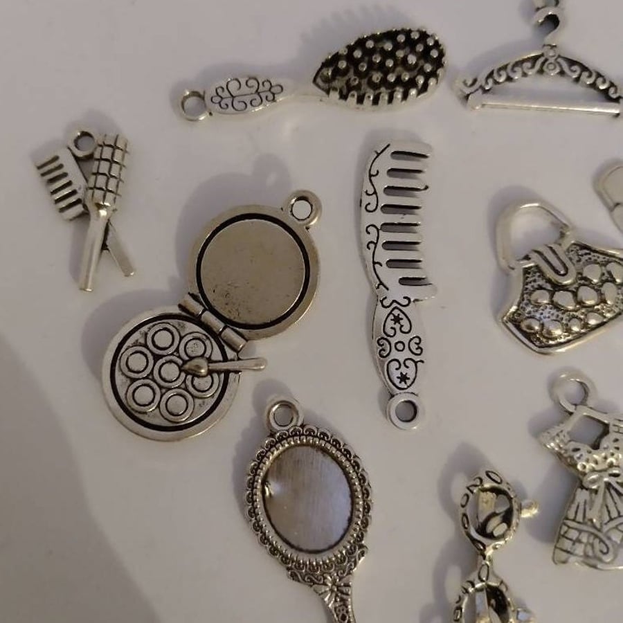 Silver Charms FASHION ACCESSORIES VANITY Silver Making x 10 pieces