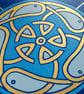 Celtic Fish Linocut - Image 2
