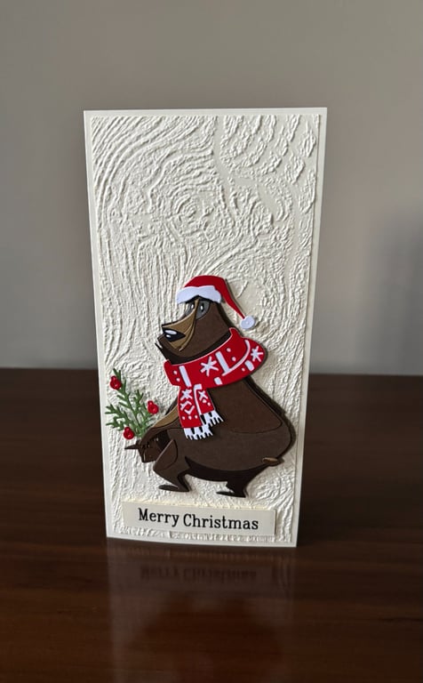 Christmas Bear with his christmas tree