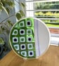 Green, White and Purple Trinket Bowl. - Image 2