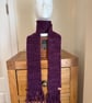 Beautifully soft Purple 100% Merino Wool Scarf knitted with Malbrigo Yarn.  